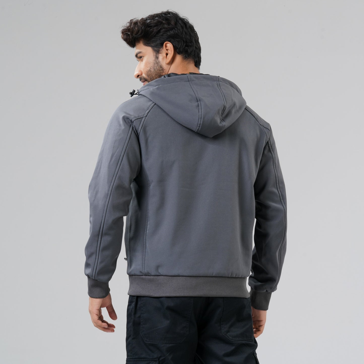 Mens Dark Grey Hoodie