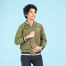 Load image into Gallery viewer, BOYS BOMBER- OLIVE
