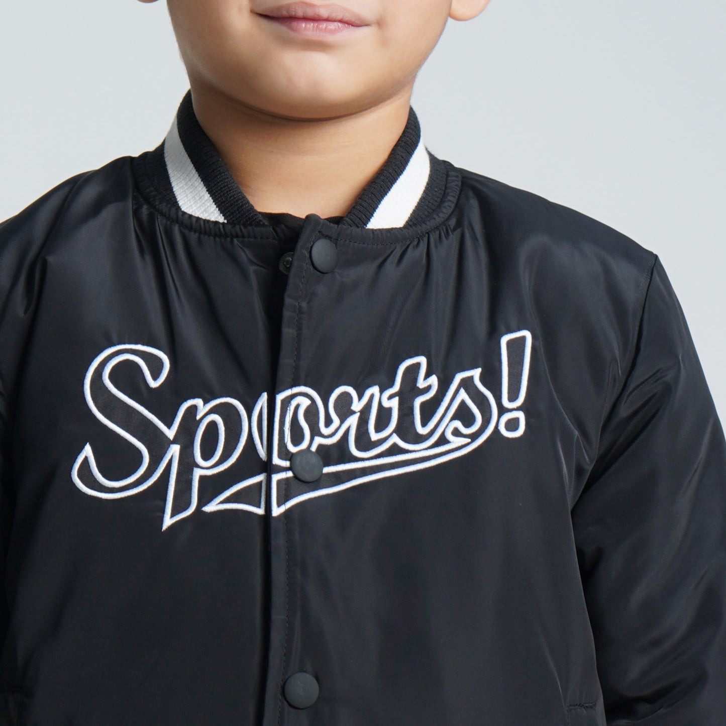 Boys Bomber Black Jacket