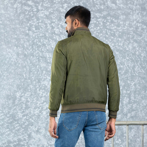 MENS BOMBER- OLIVE