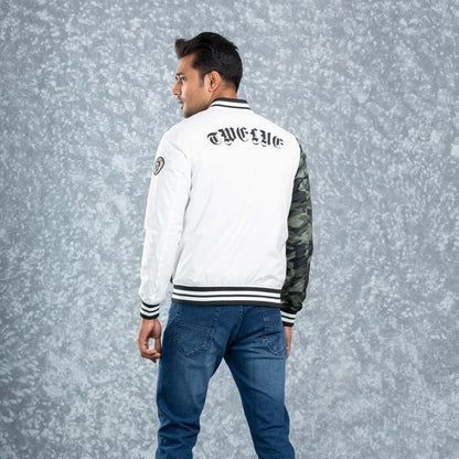Mens Bomber-Aop/White
