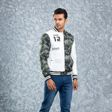 Load image into Gallery viewer, MENS BOMBER-AOP/WHITE

