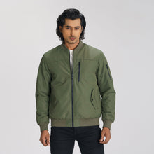 Load image into Gallery viewer, Mens Olive Bomber Jacket
