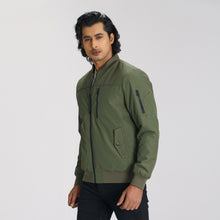 Load image into Gallery viewer, Mens Olive Bomber Jacket
