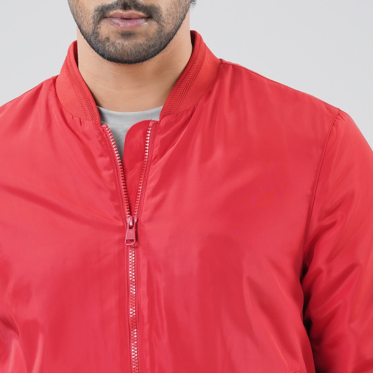 Mens Red Bomber Jacket