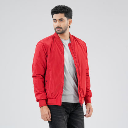 Mens Red Bomber Jacket