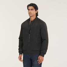 Load image into Gallery viewer, Mens Black Bomber Jacket
