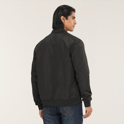 Mens Black Bomber Jacket