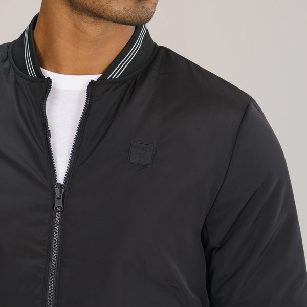 Mens Reversible Black Bomber