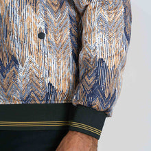 Load image into Gallery viewer, Men’s Brown Printed Bomber
