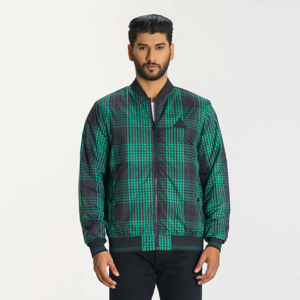 Men’s Green Check Bomber