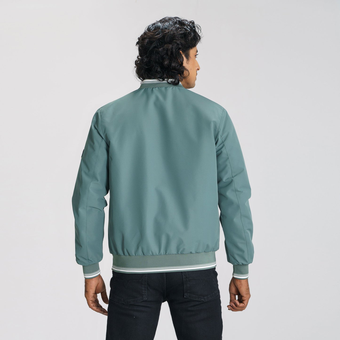 Mens Green Bomber Jacket