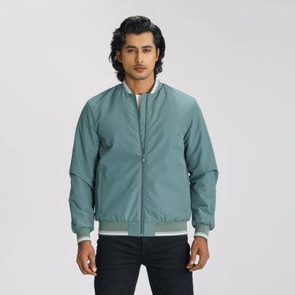 Mens Green Bomber Jacket