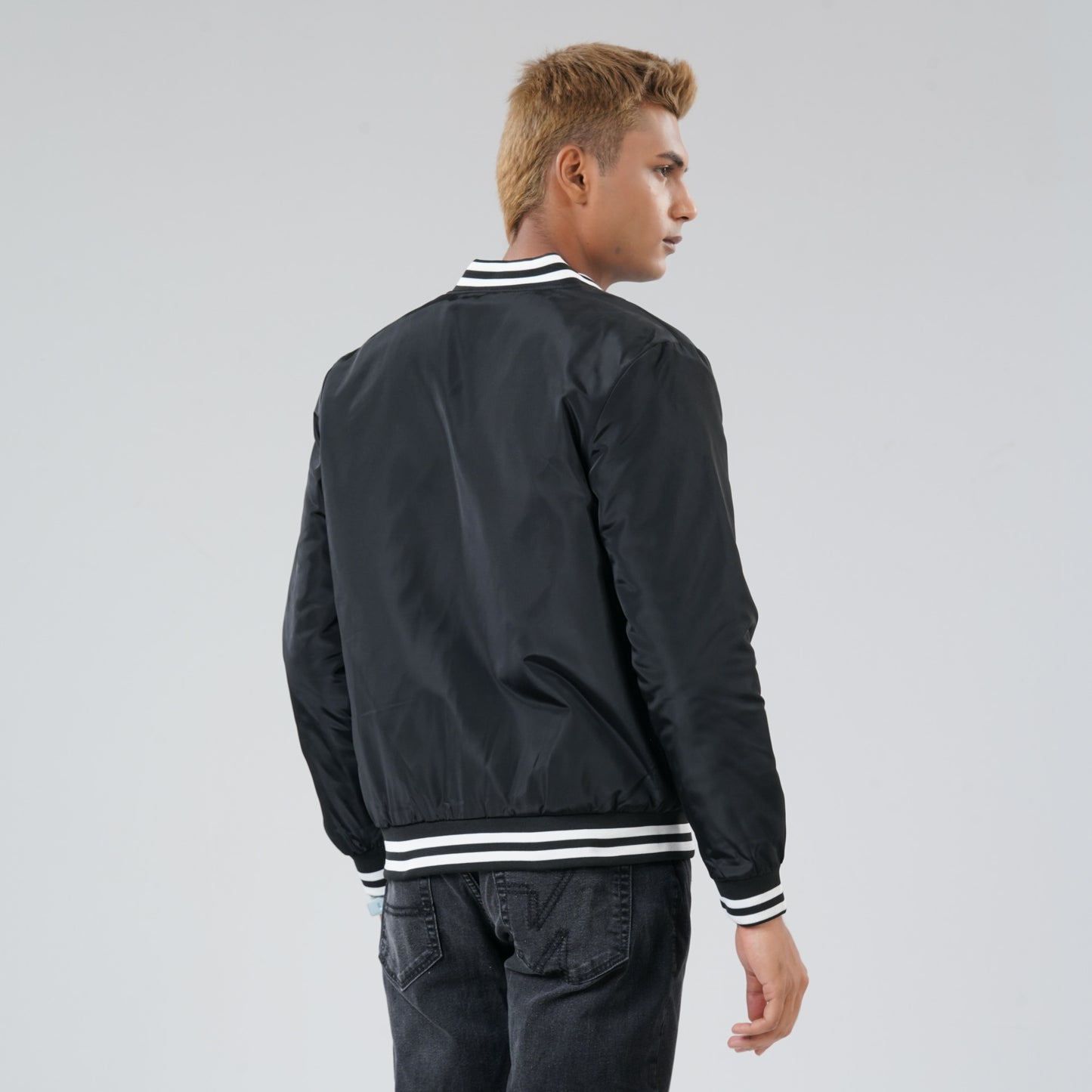 Mens Black Bomber