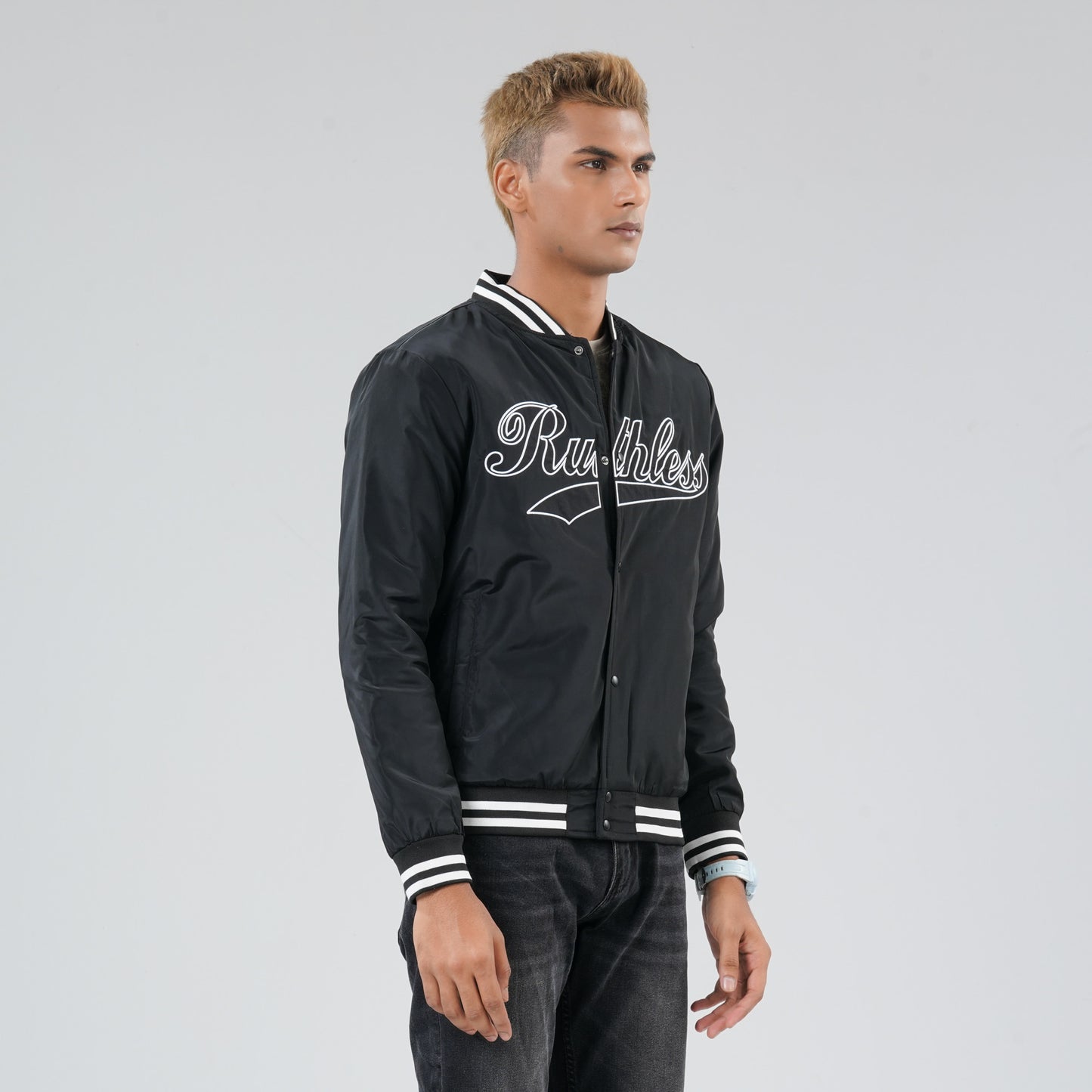 Mens Black Bomber