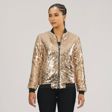 Load image into Gallery viewer, Womens Sequin Bomber
