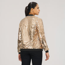 Load image into Gallery viewer, Womens Sequin Bomber
