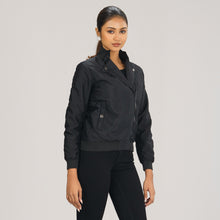 Load image into Gallery viewer, Womens Black Solid Bomber
