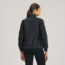 Load image into Gallery viewer, Womens Black Solid Bomber
