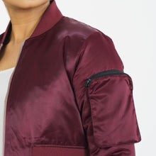 Load image into Gallery viewer, Womens Cropped Port Royale Bomber Jacket
