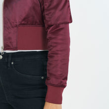 Load image into Gallery viewer, Womens Cropped Port Royale Bomber Jacket
