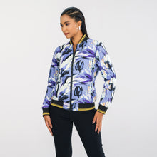 Load image into Gallery viewer, Womens Purple Reversible Bomber Jacket
