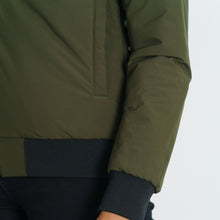 Load image into Gallery viewer, Womens Olive Reversible Bomber Jacket
