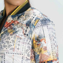 Load image into Gallery viewer, Womens Olive Reversible Bomber Jacket
