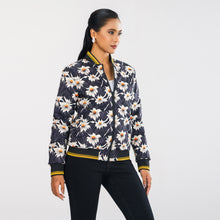 Load image into Gallery viewer, Womens Black Reversible Bomber Jacket
