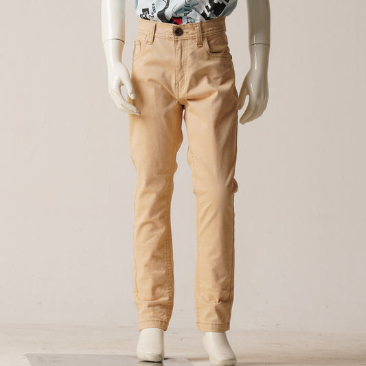 Boys Twill Pant-Beige