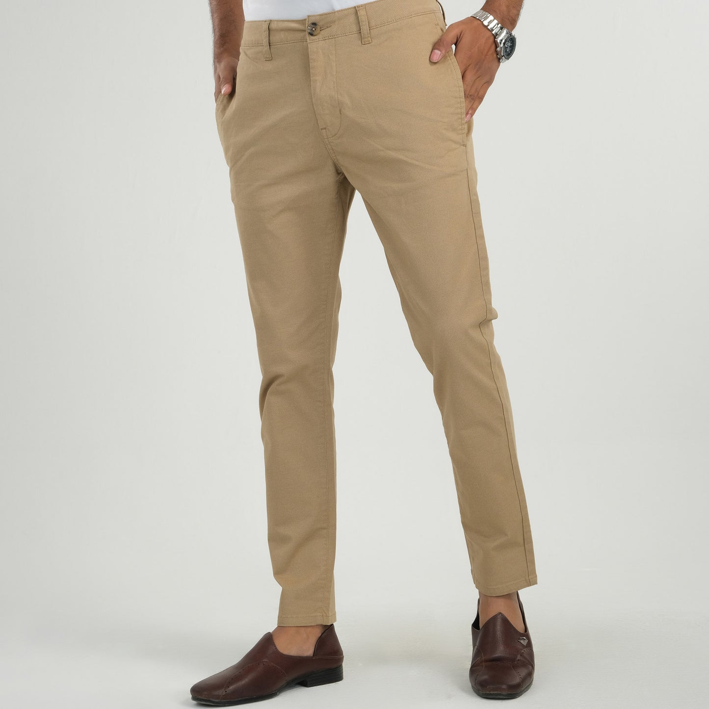 Mens Twill Pant-Cream