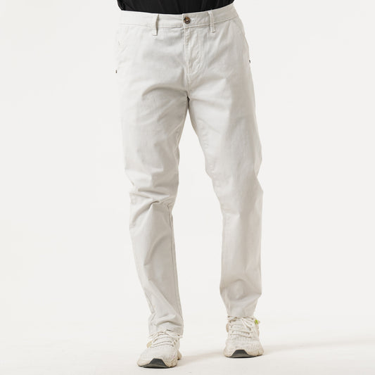 Mens White Twill Pant