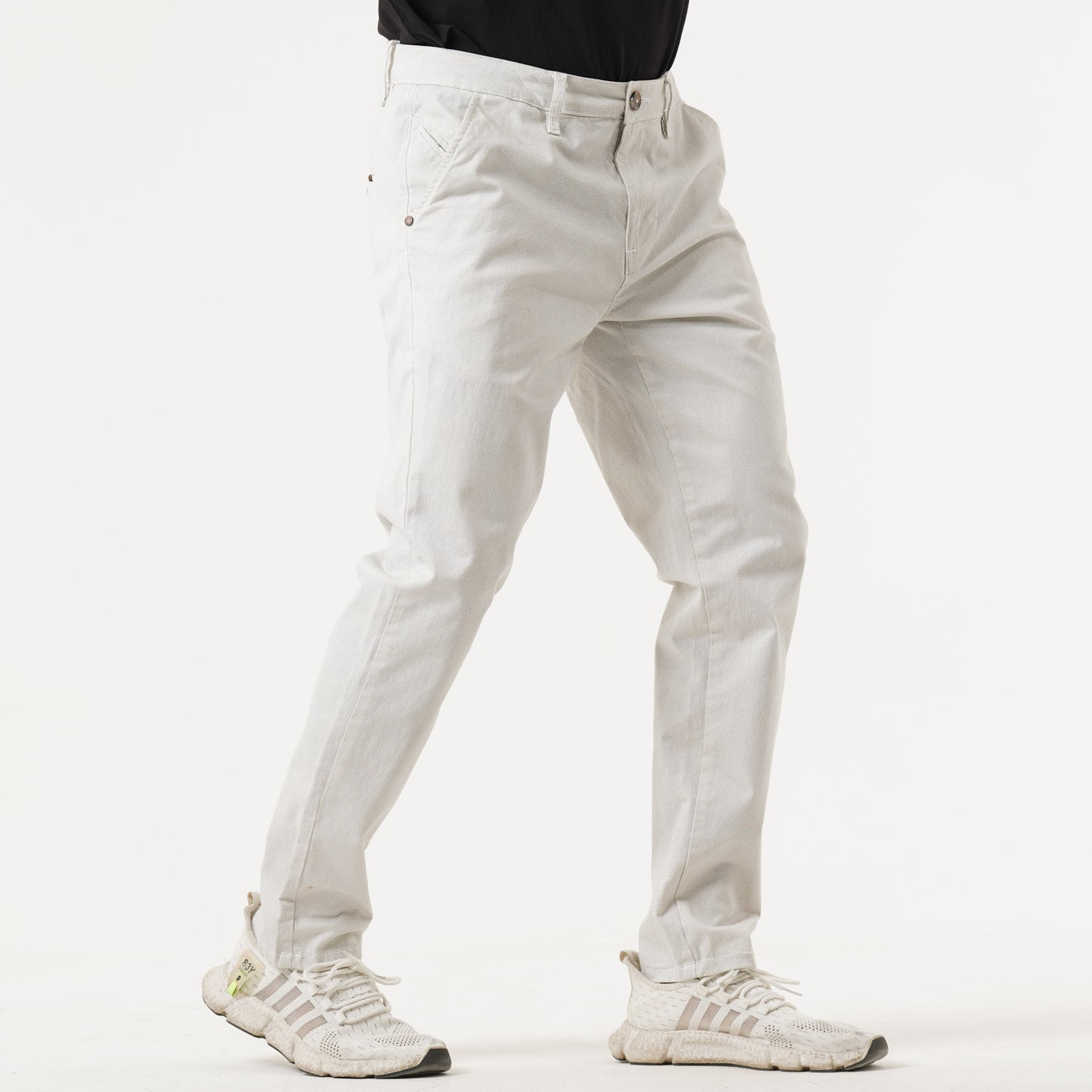 Mens White Twill Pant