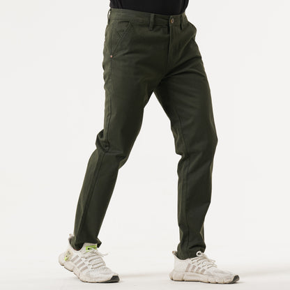 Mens Olive Twill Pant