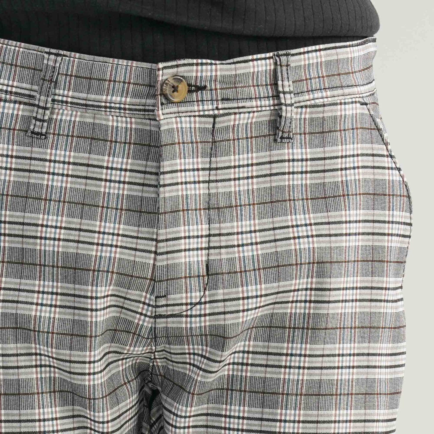 Mens Twill Check Pant