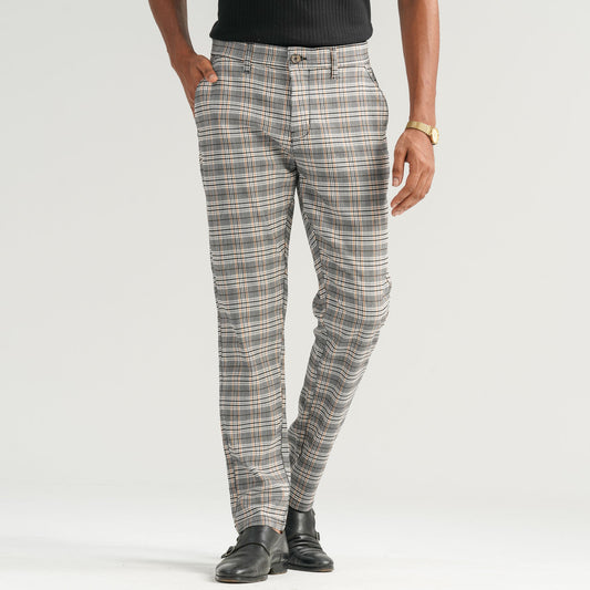 Mens Twill Check Pant