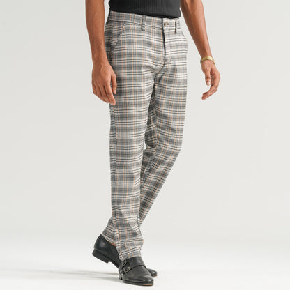 Mens Twill Check Pant