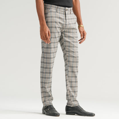 Mens Twill Check Pant