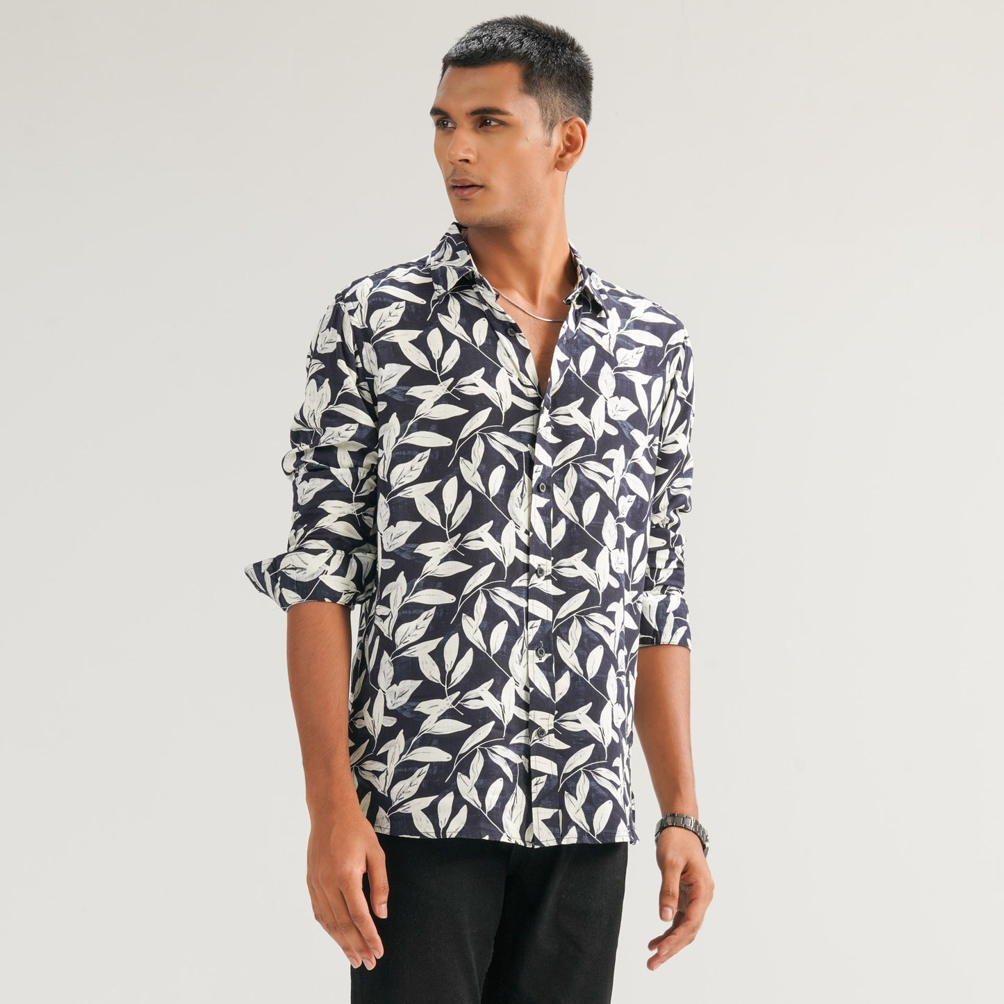 Mens Blue Casual Shirt