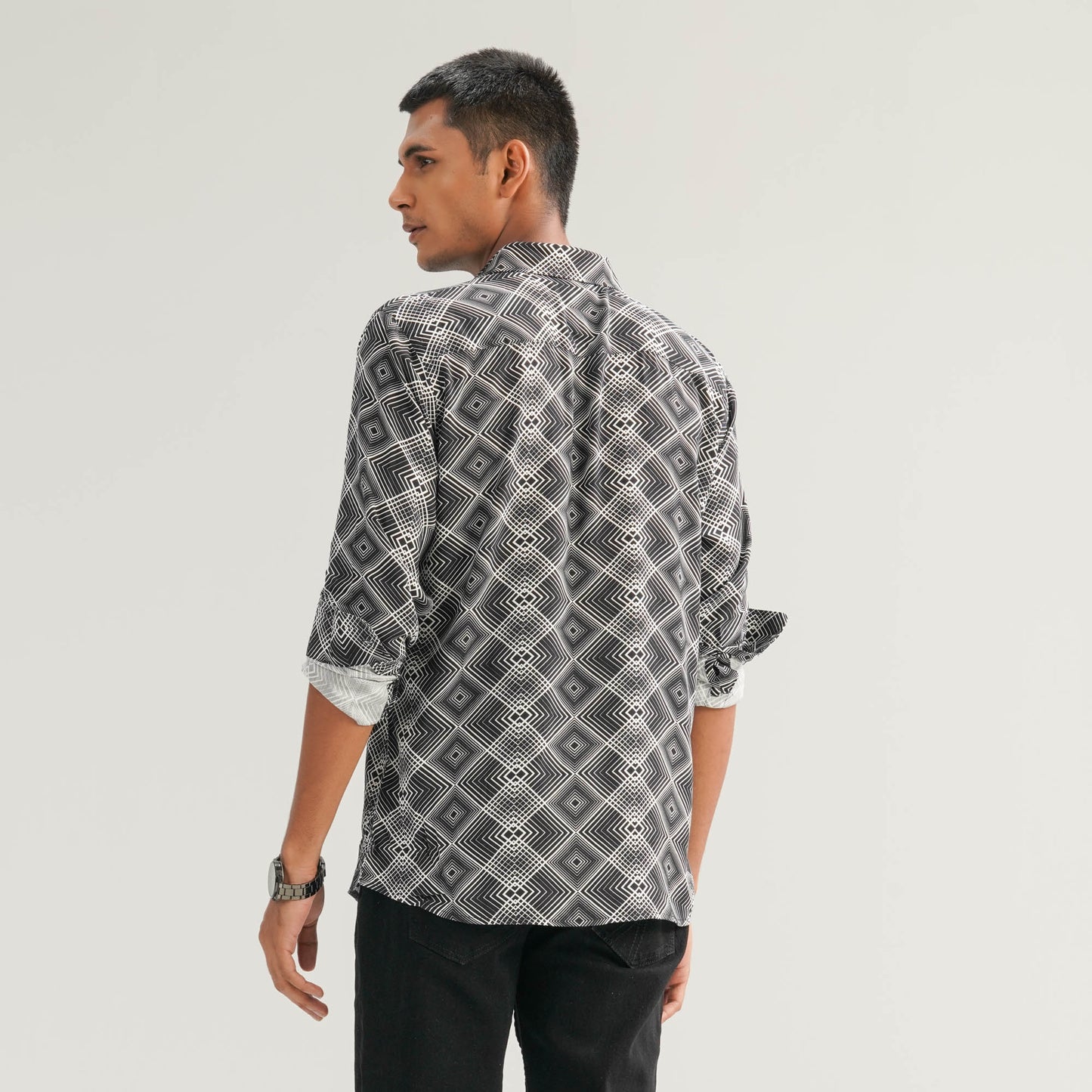 Mens Black Casual Shirt