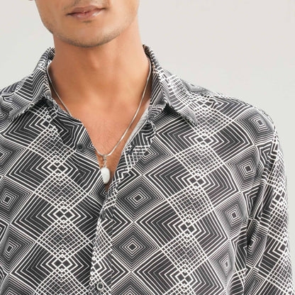 Mens Black Casual Shirt