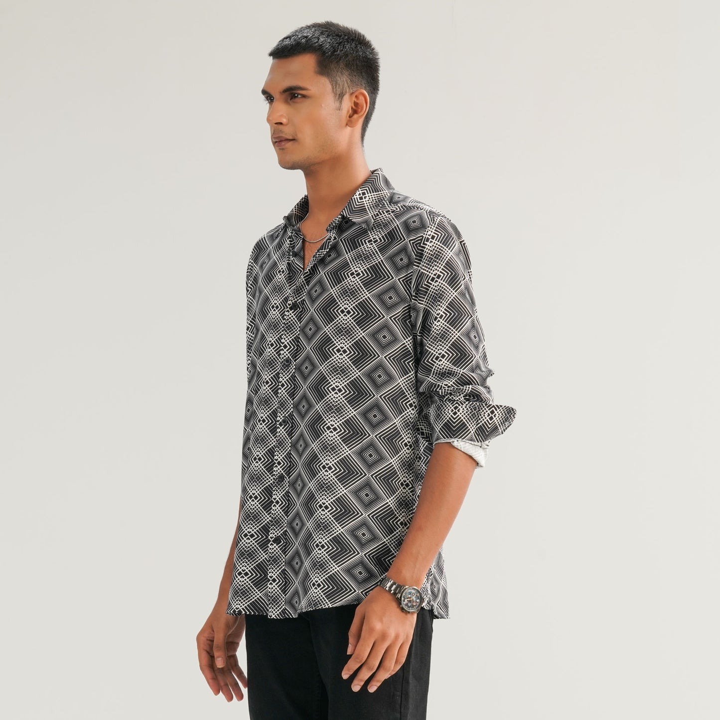 Mens Black Casual Shirt