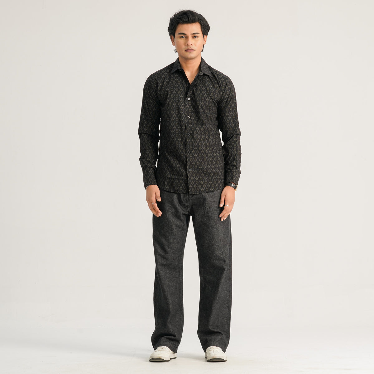 Mens Black Casual Shirt