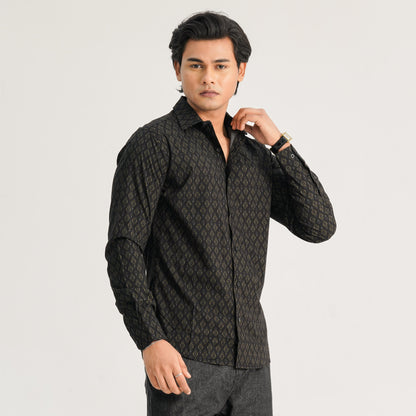 Mens Black Casual Shirt