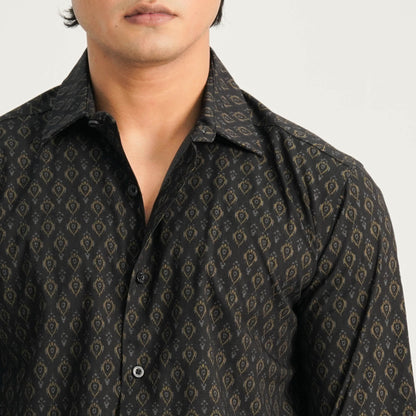 Mens Black Casual Shirt