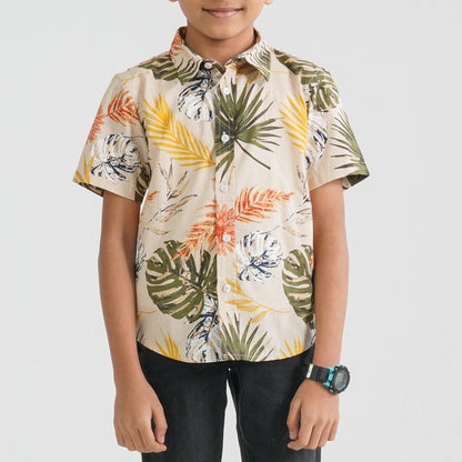 Baby Boy’s Green Cotton Shirt