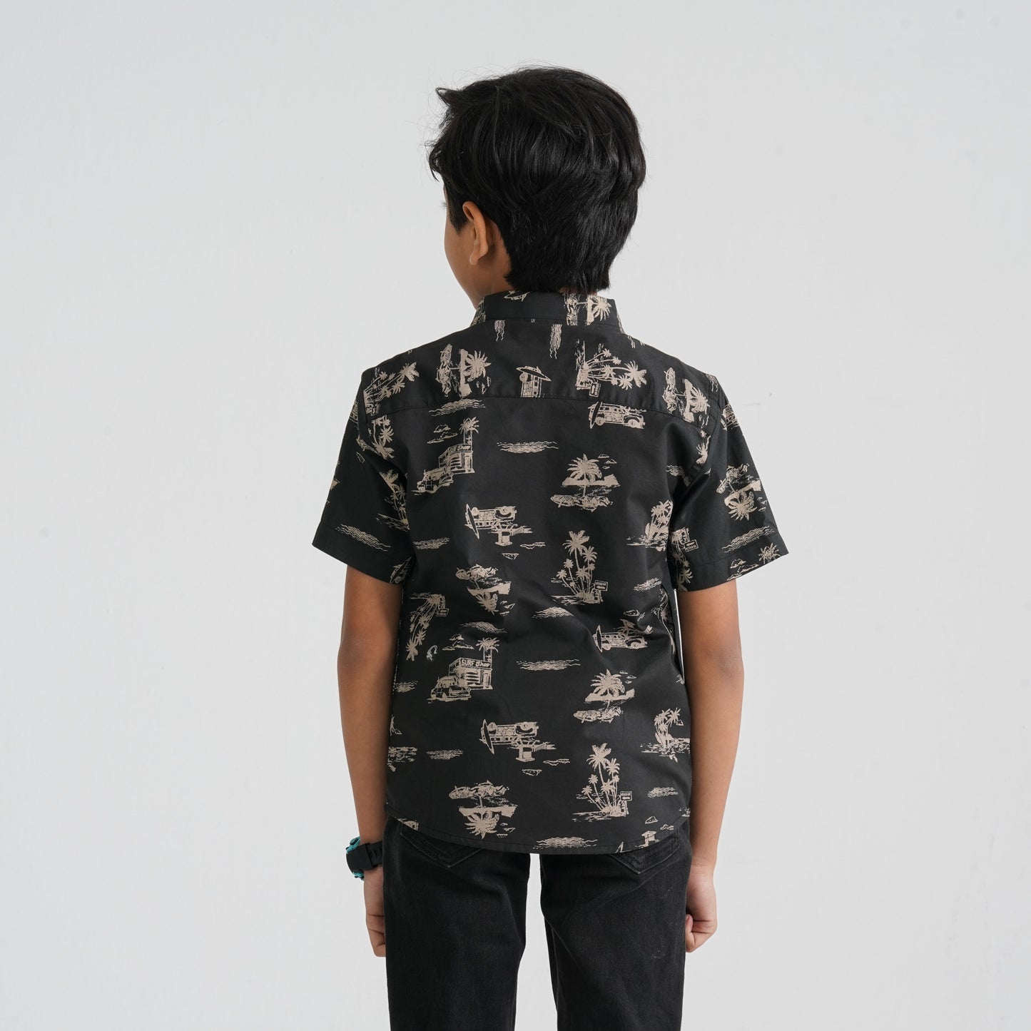 Baby Boy’s Black Cotton Shirt