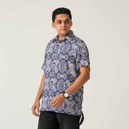 Mens Blue Casual Shirt