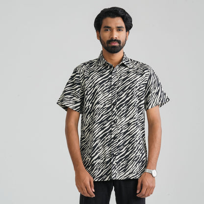 Men's Black Cotton Shirt