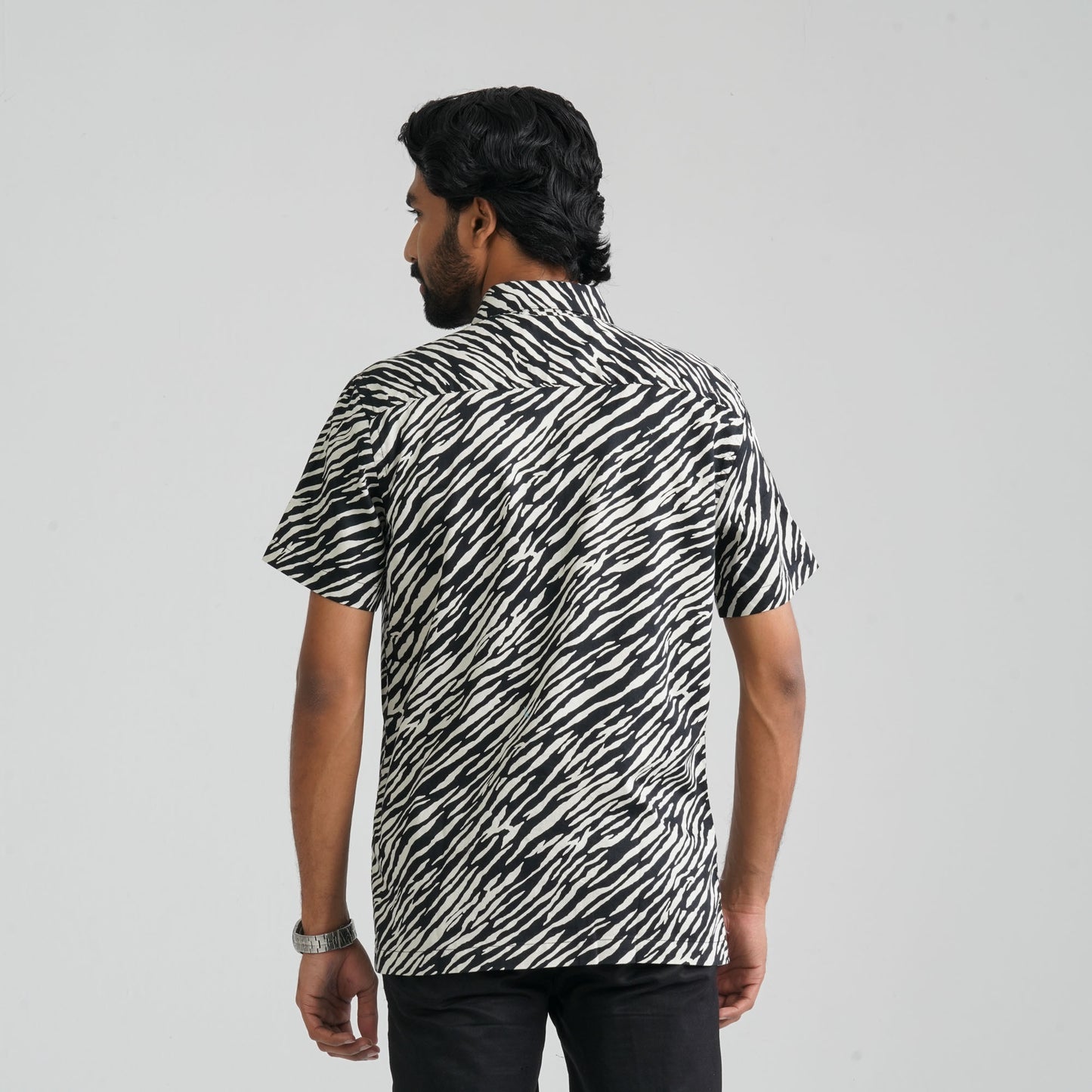 Men's Black Cotton Shirt